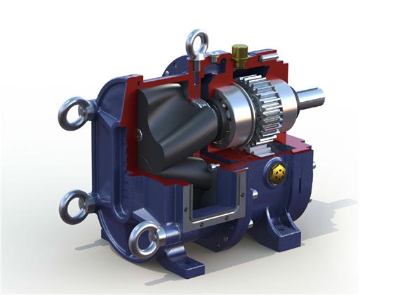 全橡膠包覆轉(zhuǎn)子的凸輪轉(zhuǎn)子泵 全橡膠包覆轉(zhuǎn)子的凸輪轉(zhuǎn)子泵