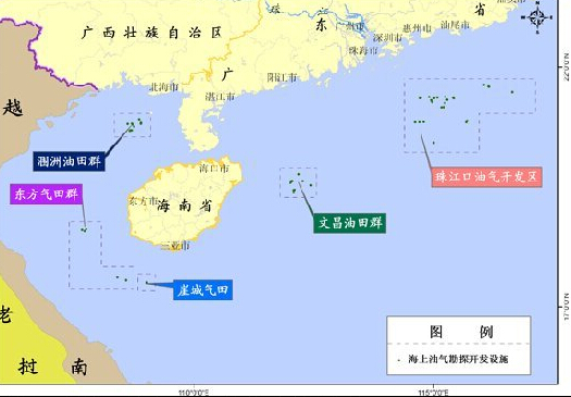 我國南海油氣資源的分布圖2016 我國南海油氣資源的分布圖2016