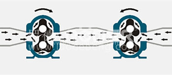 羅德凸輪轉(zhuǎn)子泵可以正反轉(zhuǎn)裝車卸車一臺泵就可以完成 羅德凸輪轉(zhuǎn)子泵可以正反轉(zhuǎn)裝車卸車一臺泵就可以完成